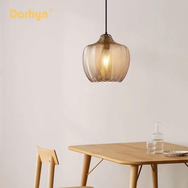 lampe led suspendue en verre design moderne pour intérieur - vue 2 sur 14