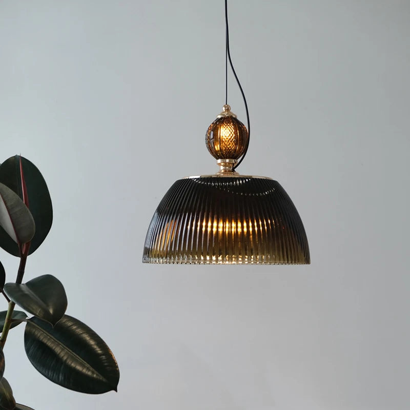 suspension créative nordique en verre pour restaurant et chambre moderne - vue 4 sur 7