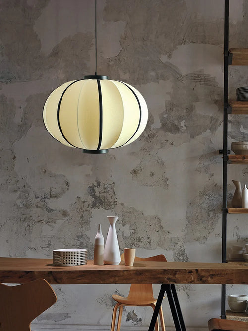 lustre moderne en tissu pour décoration intérieure et restaurant - vue 3 sur 8
