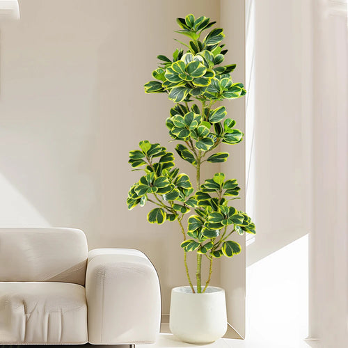 arbre artificiel ficus en plastique pour décoration extérieure - vue 2 sur 9