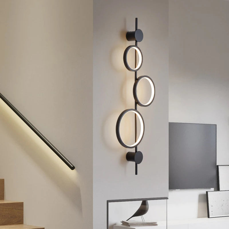 applique murale nordique à led design moderne pour décoration intérieure - vue 4 sur 8