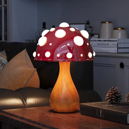 Lampe champignon Amanita tricolore LED USB - vue 3 sur 8
