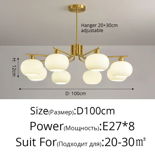 suspension nordique simple style moderne éclairage décoration intérieure - vue 16 sur 19