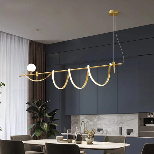 lustre en forme de verre blanc avec éclairage led intégré - vue 2 sur 7