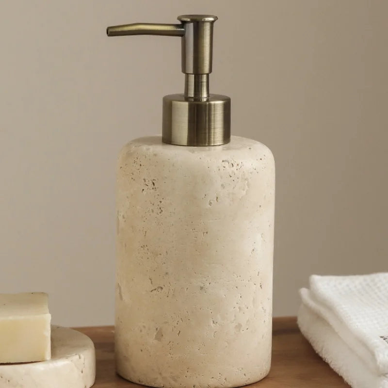 ensemble d'accessoires en marbre pour salle de bain - vue 5 sur 8