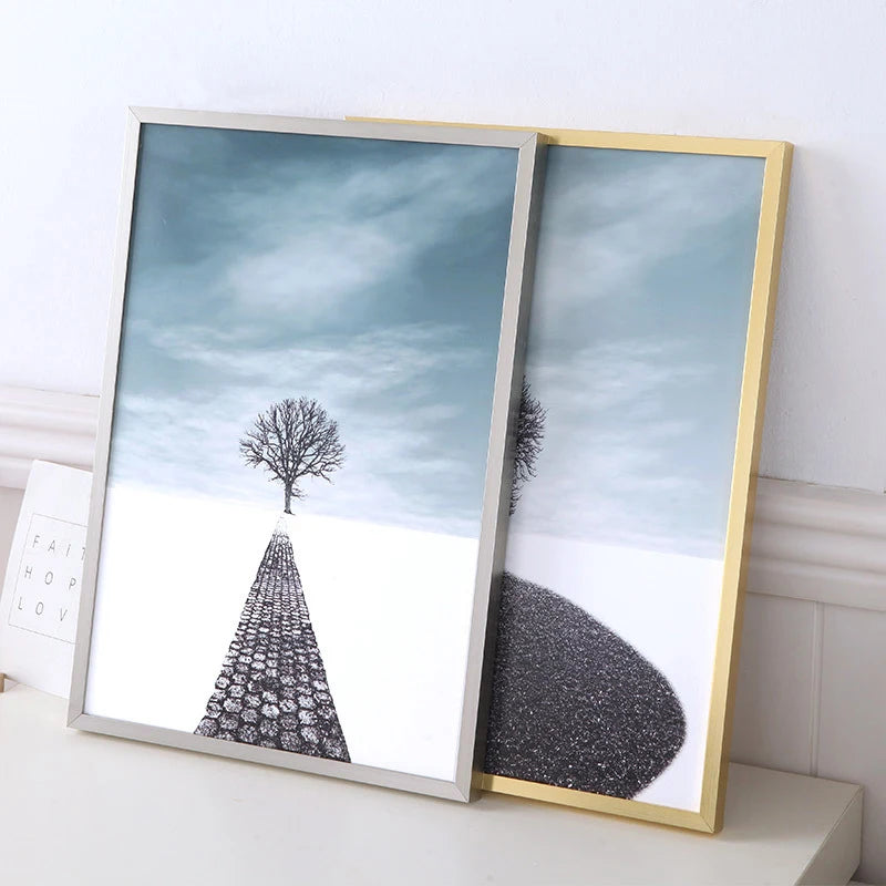 cadres photo modernes en métal pour décoration intérieure et cadeaux - vue 2 sur 16