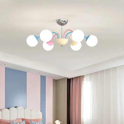 lustre bulle coloré moderne pour intérieur suspendu - vue 6 sur 8