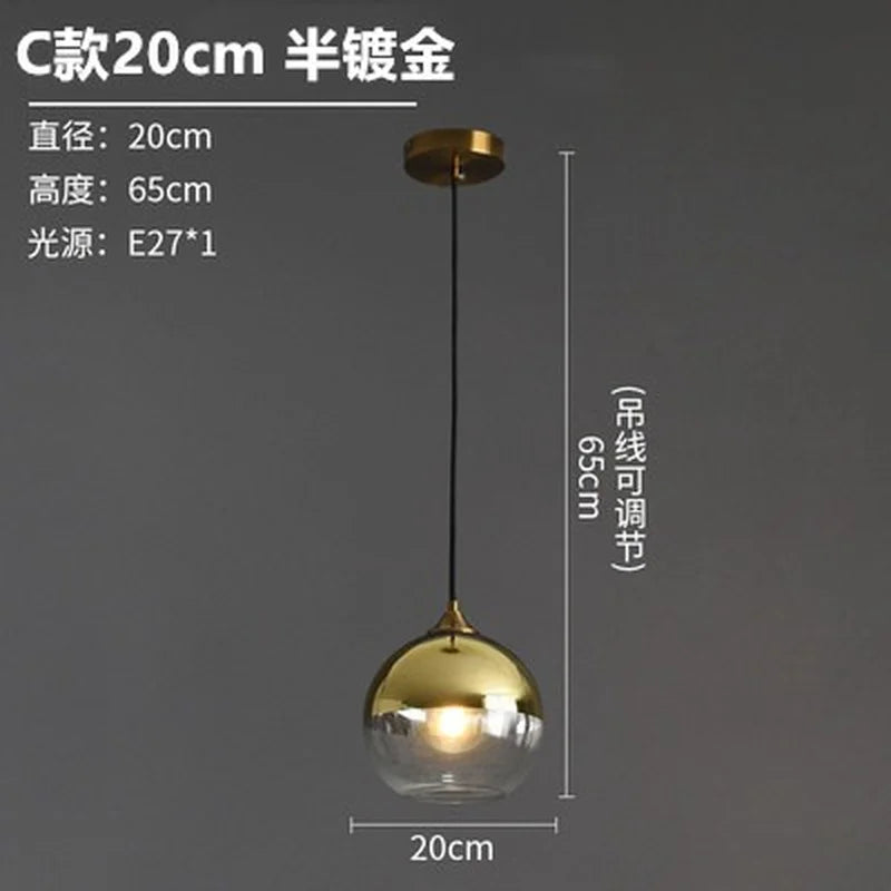 lustre en verre design nordique pour décoration intérieure - vue 25 sur 26