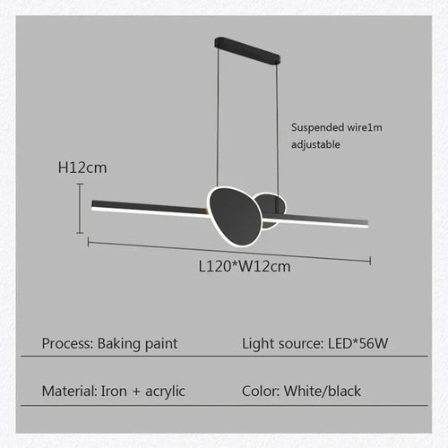 suspension moderne à led pour décoration intérieure élégante - vue 4 sur 10