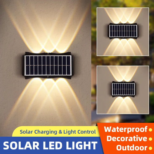 applique murale extérieure solaire étanche avec interrupteur automatique - vue 5 sur 8