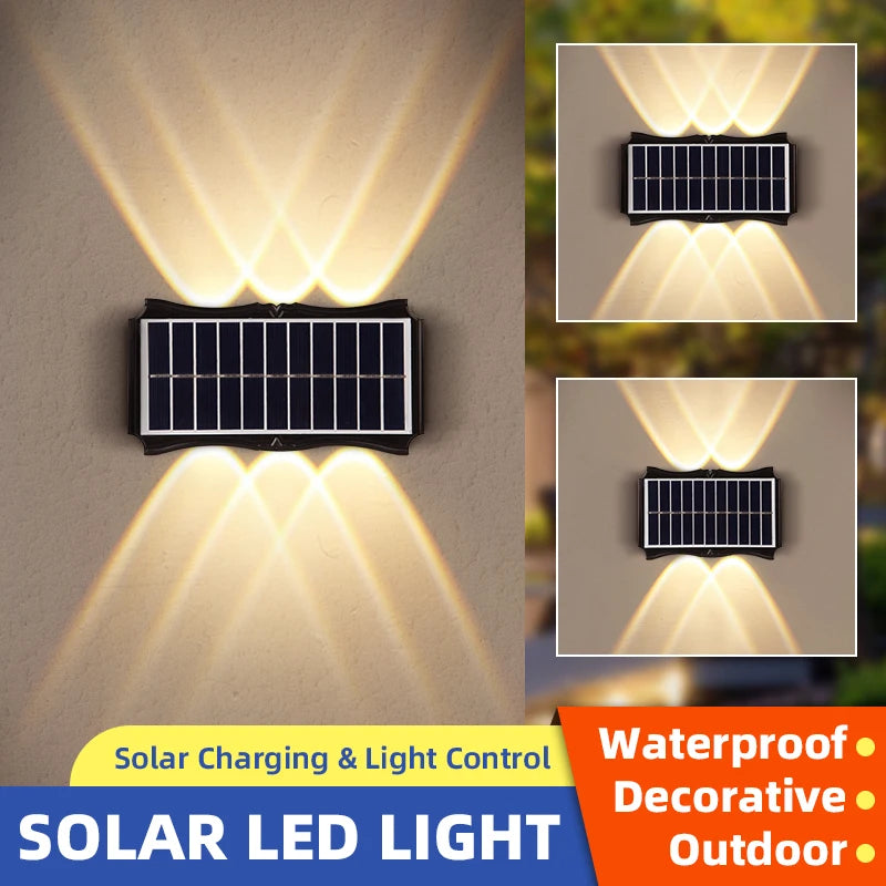 applique murale extérieure solaire étanche avec interrupteur automatique - vue 4 sur 8