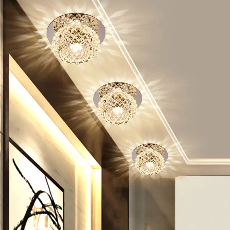 plafonnier en cristal led design moderne pour intérieur élégant - vue 3 sur 10