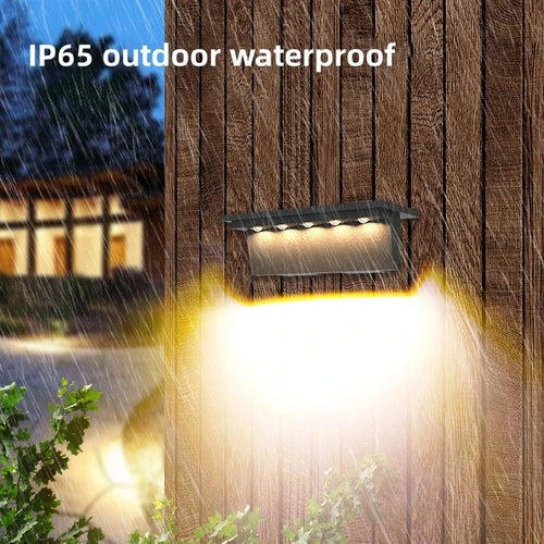 lot de 2 lampes solaires extérieures 5 led étanche intelligentes - vue 2 sur 10