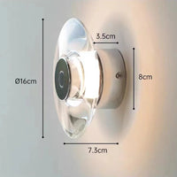 applique murale led en cristal pour décoration intérieure élégante
