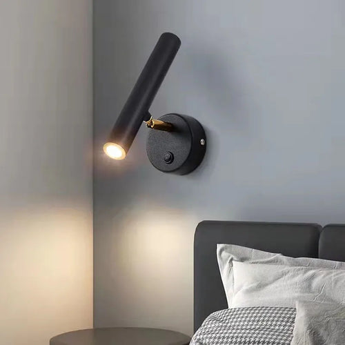 applique murale led rotative moderne pour lecture et détente - vue 2 sur 8