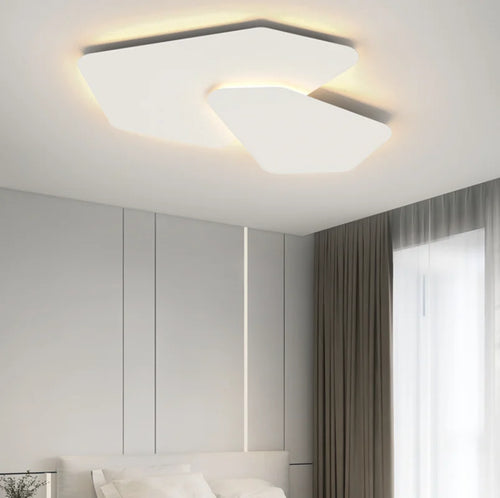 plafonnier Nordique moderne géométrique salon chambre salle à manger cuisine salle à manger étude décor éclairage lumière LED intérieur - vue 2 sur 8
