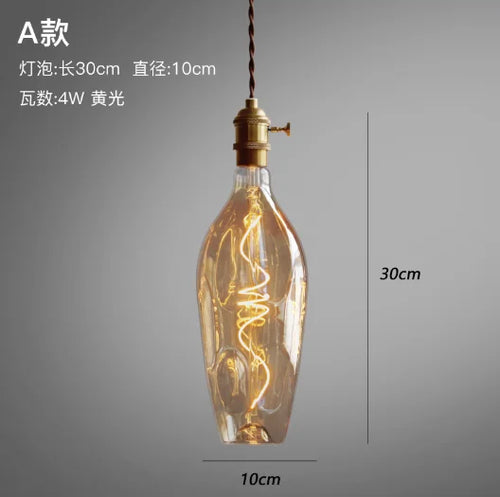 suspension rétro en verre pour intérieur moderne et minimaliste