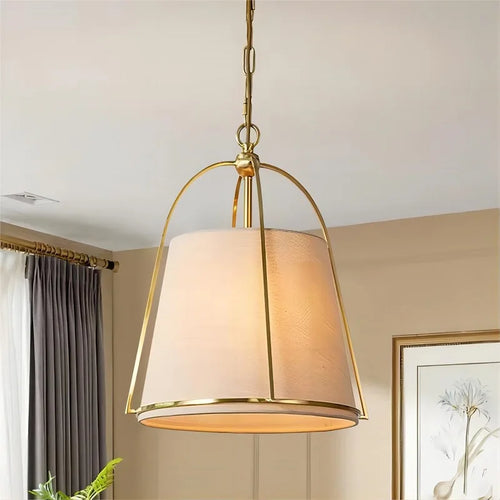 lustre minimaliste en tissu pour restaurant et bar - vue 2 sur 7