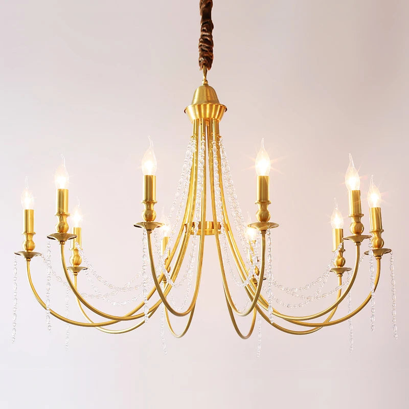 lustre en laiton moderne pour éclairage intérieur élégant - vue 13 sur 13