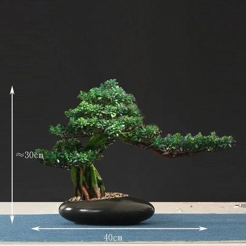 décoration intérieure faux arbre bonsaï style chinois pour intérieur et extérieur - vue 10 sur 22