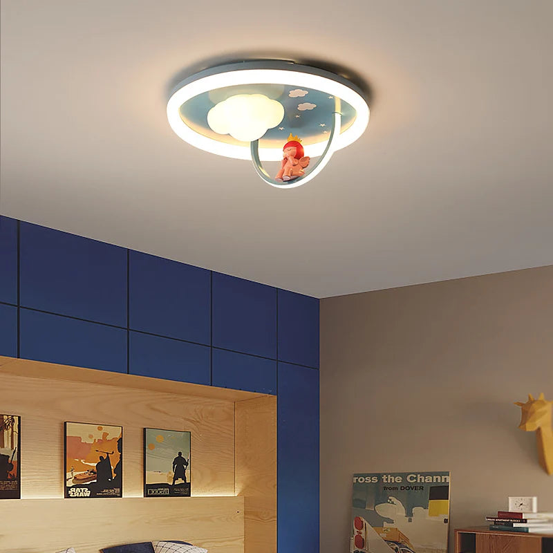 lustre led créatif trois têtes pour enfants - vue 4 sur 14