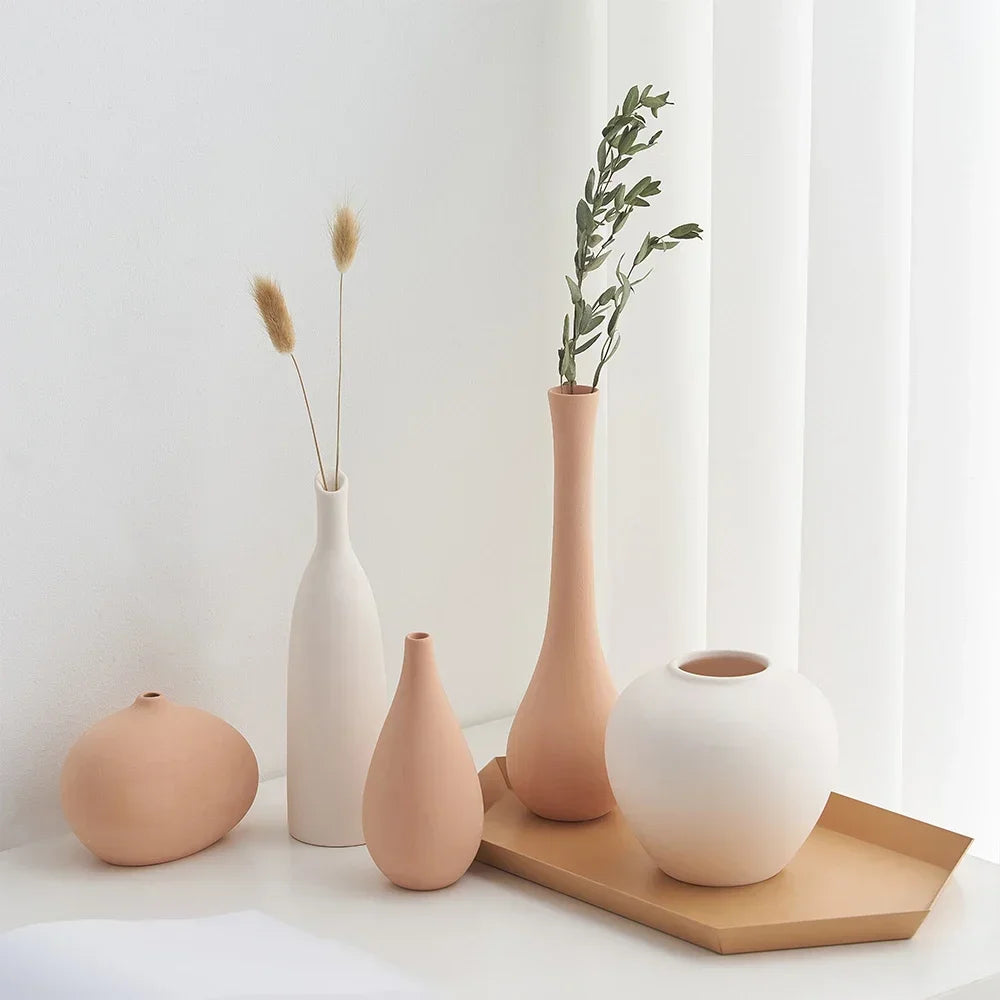 vase en céramique pour décoration florale nordique élégante - vue 3 sur 11