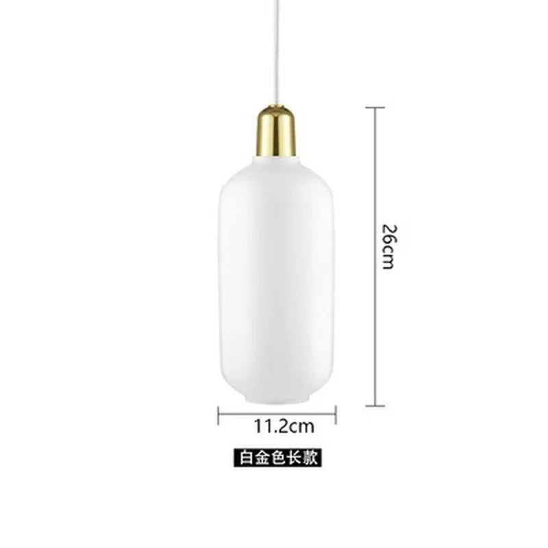 suspension en verre avec détail en marbre design industriel élégant - vue 12 sur 16