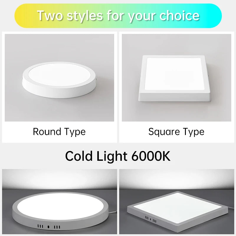 plafonnier à panneau led ultra fin pour intérieur - vue 5 sur 12