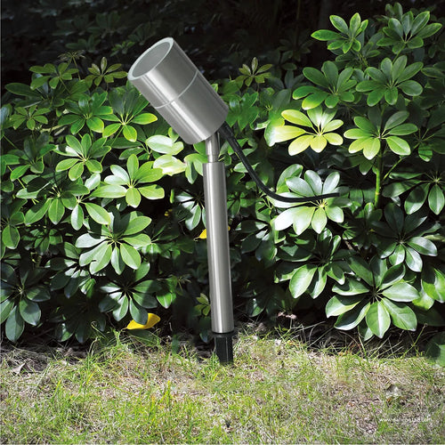 lustre en acier inoxydable pour éclairage de jardin extérieur - vue 5 sur 5