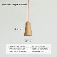 lampe suspendue nordique en bois luminaire décoratif d'intérieur