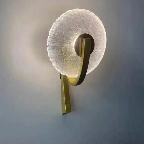 applique murale led en métal et verre pour luminaires 3000k - vue 6 sur 8