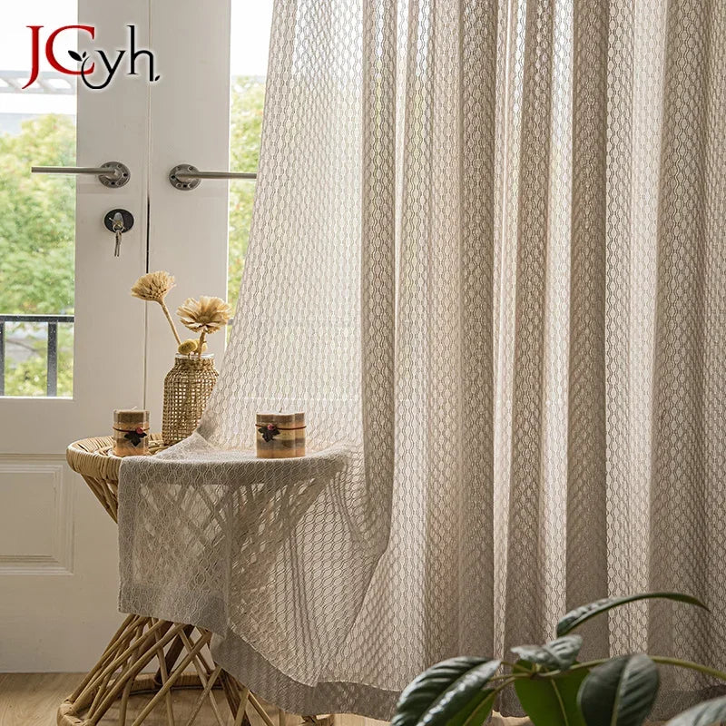 Voilage japonais transparent pour salon ou chambre élégant - vue 2 sur 10