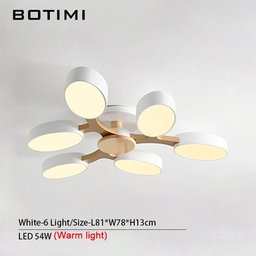 plafonnier LED gris en forme d'arbre - vue 8 sur 32