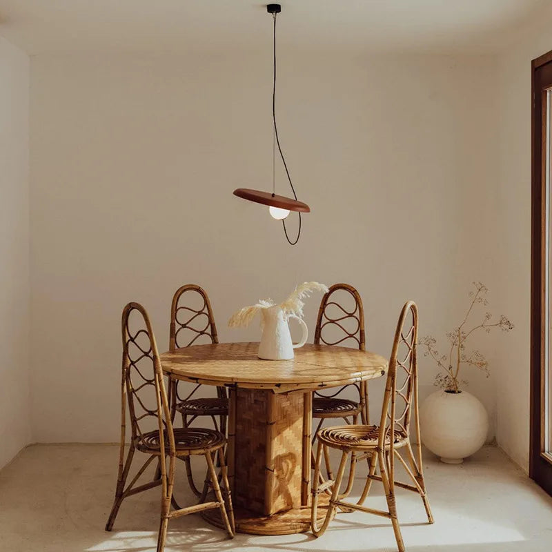 suspension led 3d design avec boule mobile et cordon ajustable - vue 4 sur 18