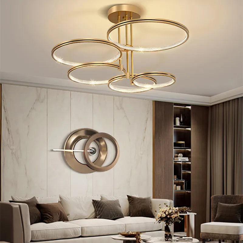 lustre moderne à gradation pour éclairage intérieur élégant - vue 3 sur 23