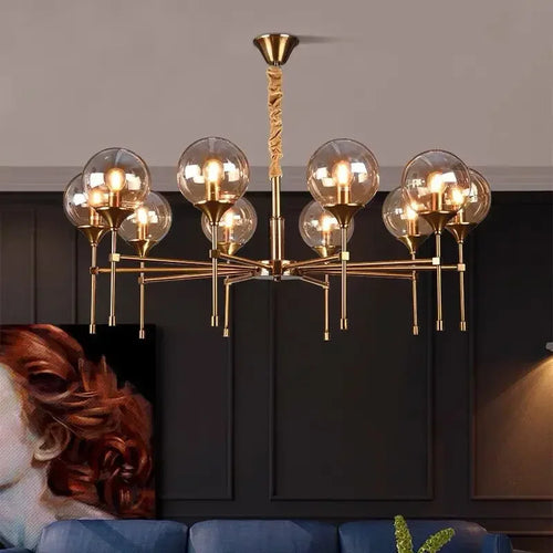 lustre moderne nordique design élégant pour éclairage d'ambiance - vue 3 sur 15