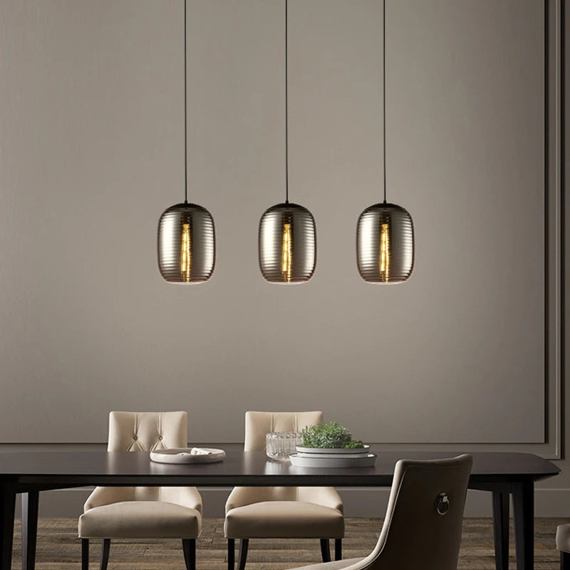 suspension en verre teinté pour une décoration moderne intérieure - vue 3 sur 8