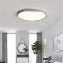 plafonnier moderne à leds circulaire grain de bois éclairage décoratif