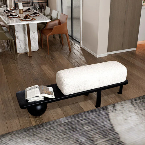 poufs nordiques en flanelle design créatif luxe pour intérieur - vue 5 sur 7