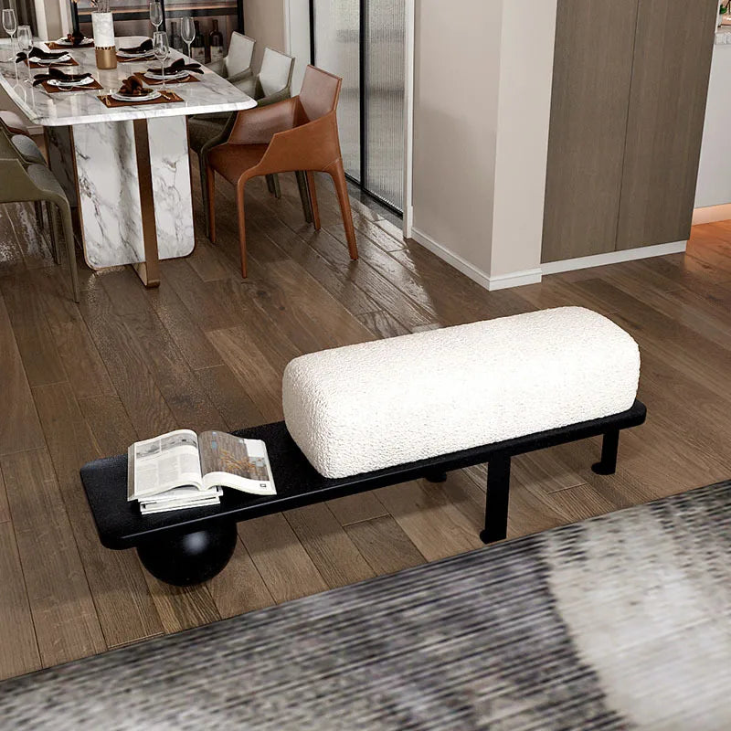 poufs nordiques en flanelle design créatif luxe pour intérieur - vue 4 sur 7
