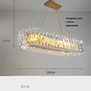 lustre à led en verre cristal art déco intensité variable nouvelle tendance