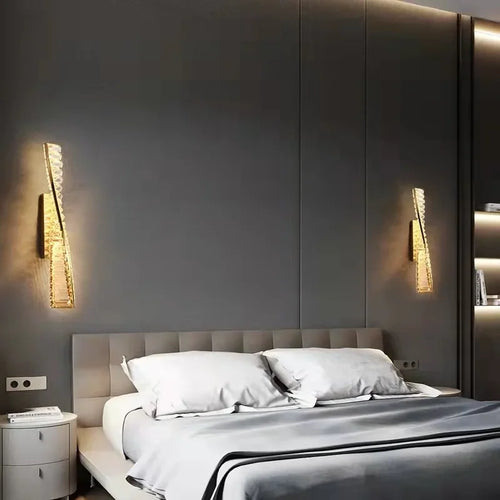 suspension en cristal design moderne led décorative - vue 9 sur 9