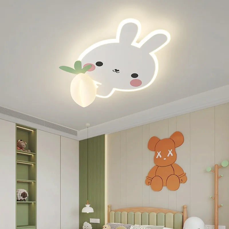 plafonnier animaux dessin animé pour chambre d enfant avec télécommande - vue 5 sur 10