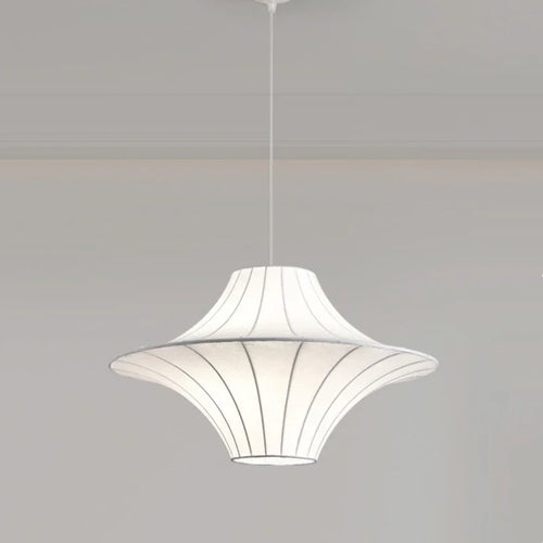 suspension design wabi sabi en soie pour décoration intérieure - vue 5 sur 8