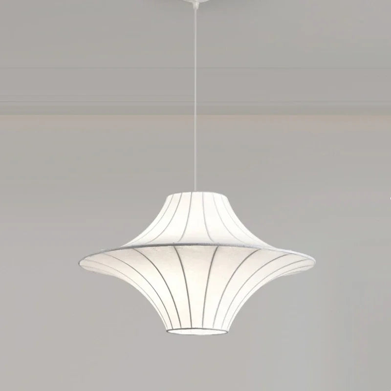suspension design wabi sabi en soie pour décoration intérieure - vue 5 sur 8