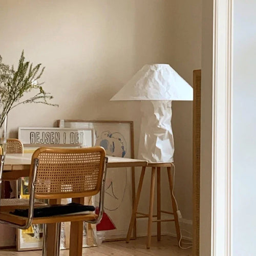 Nordic Designer Paper Table Desk Lamp Danish Floor Light for Living Room Bedroom - vue 6 sur 9