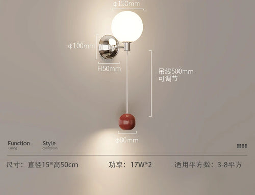 applique murale led rétro style médiéval pour décoration intérieure - vue 10 sur 9