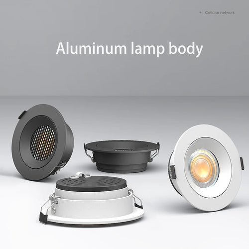 projecteurs led encastrés ultra mince 	en aluminium - vue 3 sur 4