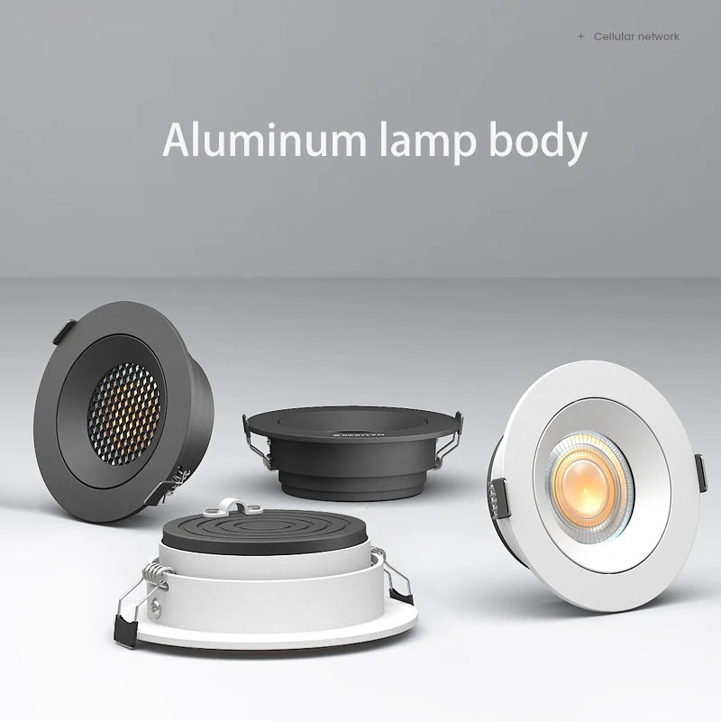 projecteurs led encastrés ultra mince 	en aluminium - vue 3 sur 4