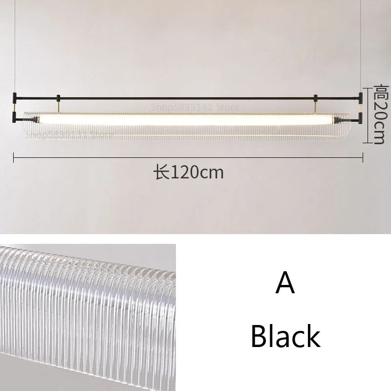 suspension minimalistes italiennes en acrylique led modernes - vue 14 sur 18